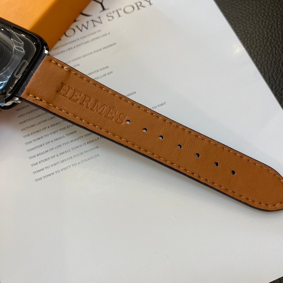 Luxury Hermès Apple Watch Band – Hermes Leather Strap for Apple Watch Ultra