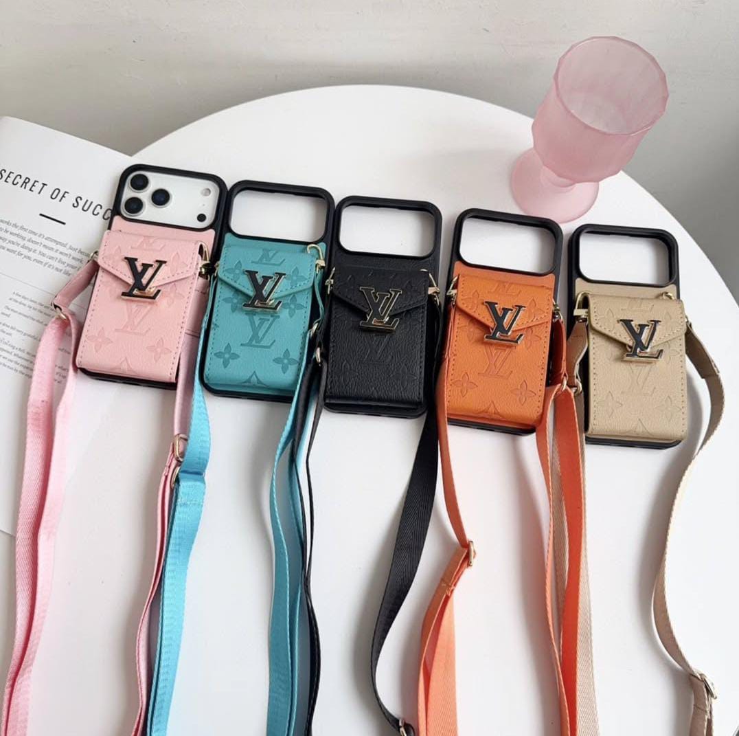 Louis Vuitton iPhone 17 Pro Max Card Holder Case – Luxury Designer Wallet Cover