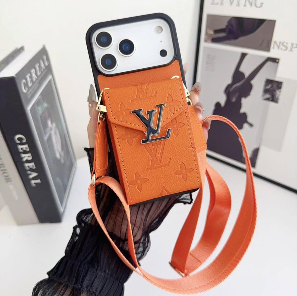 Louis Vuitton iPhone 17 Pro Max Card Holder Case – Luxury Designer Wallet Cover