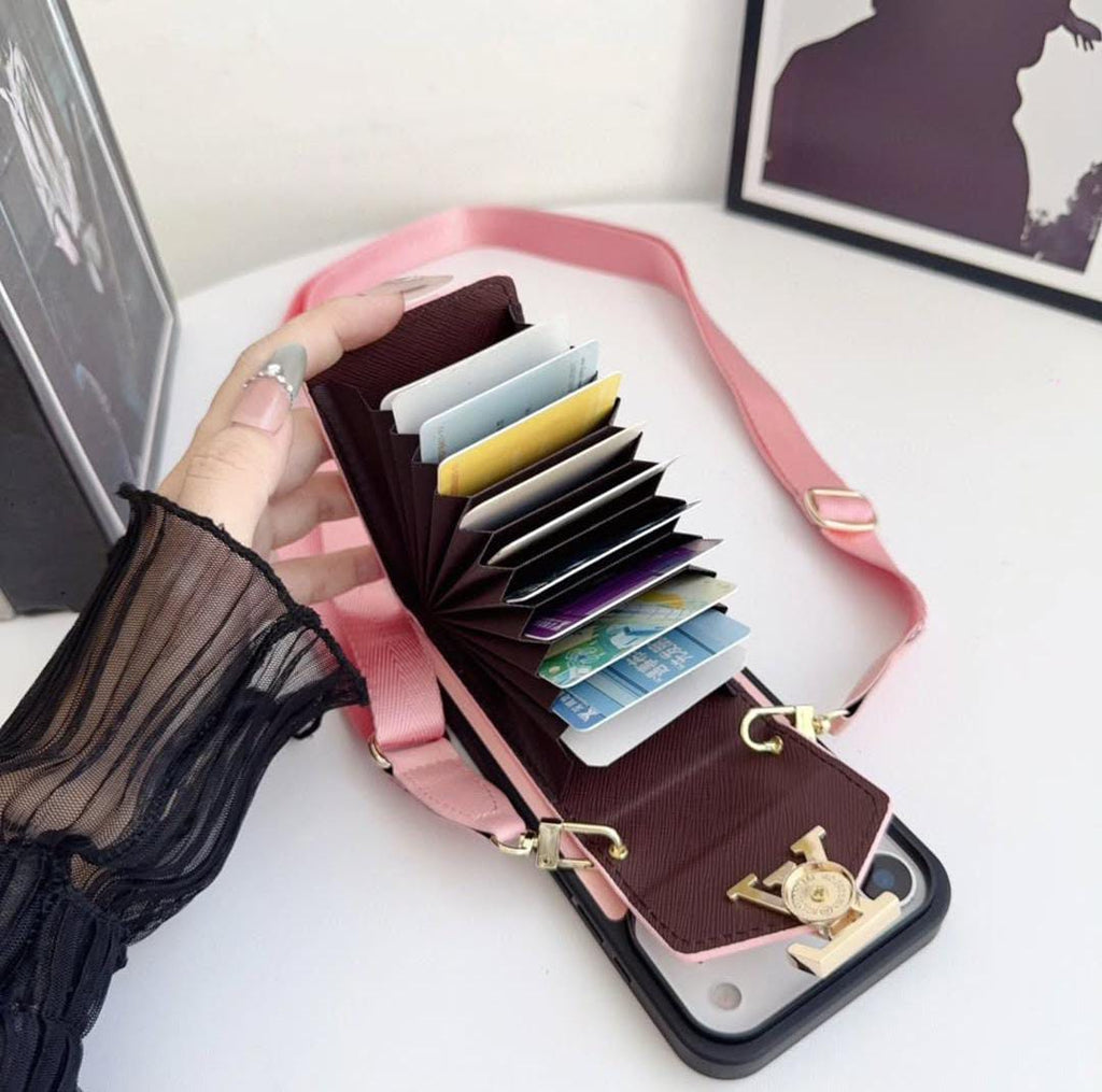 Louis Vuitton iPhone 17 Pro Max Card Holder Case – Luxury Designer Wallet Cover