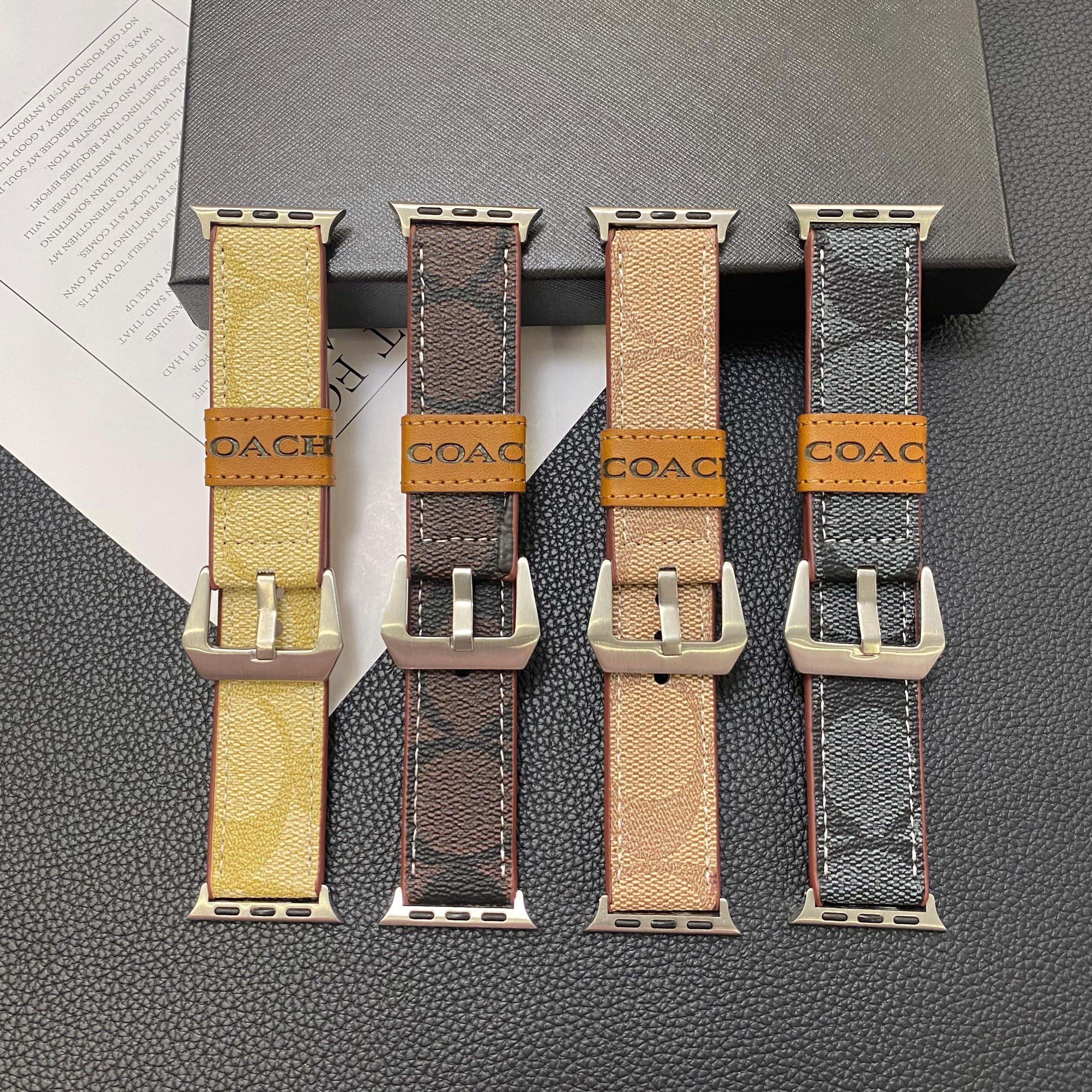 Luxury Coach Apple Watch Band – Leather Strap for Coach Apple Watch Ultra