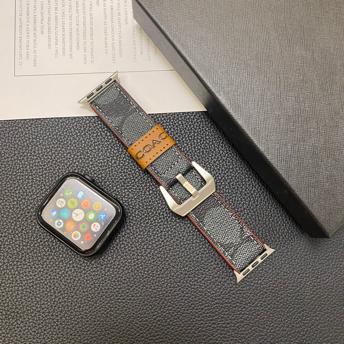 Luxury Coach Apple Watch Band – Leather Strap for Coach Apple Watch Ultra
