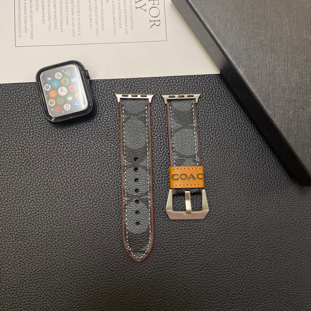 Luxury Coach Apple Watch Band – Leather Strap for Coach Apple Watch Ultra