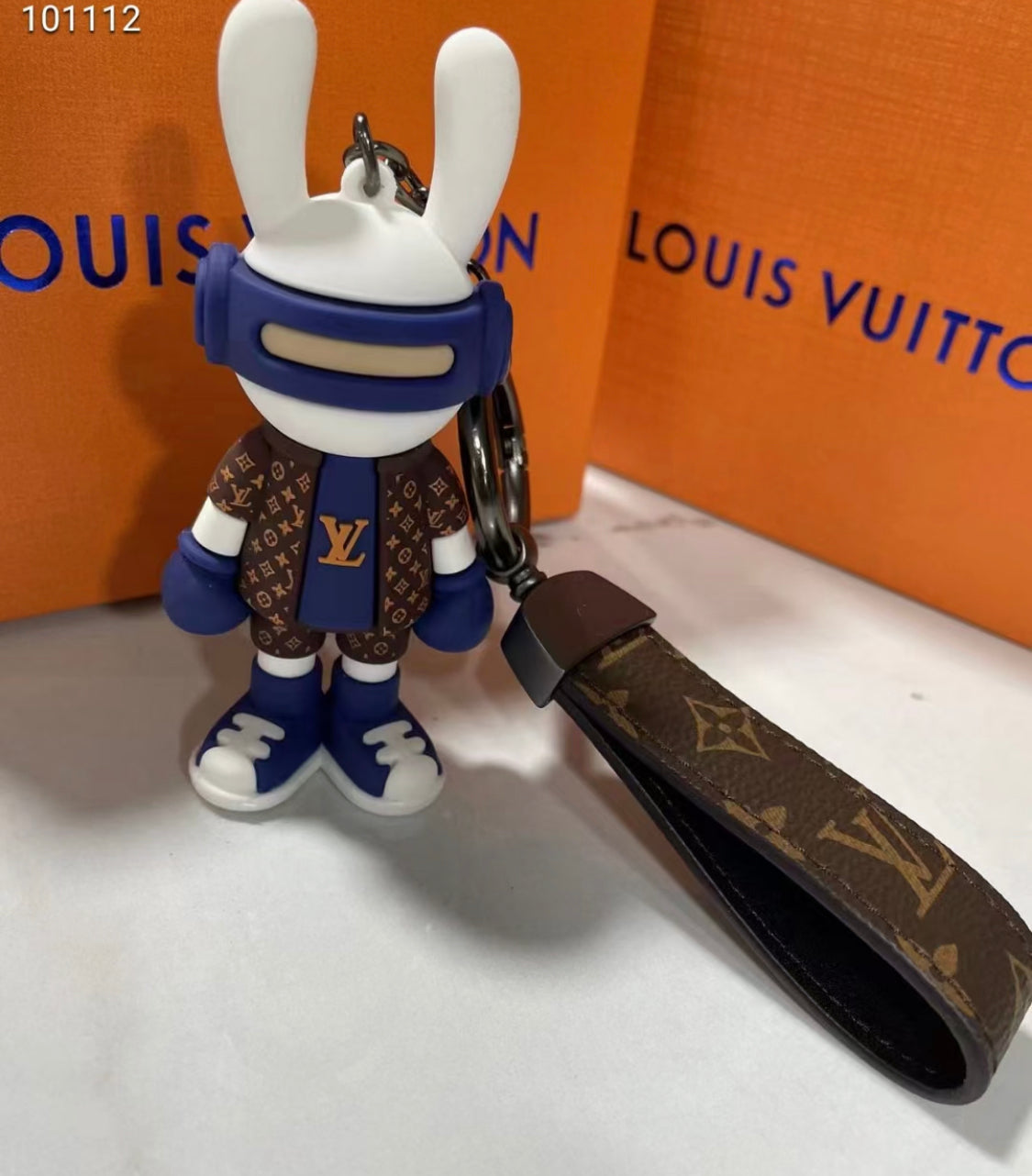 Louis Vuitton Vivienne Blue Rabbit Puppet Keychain