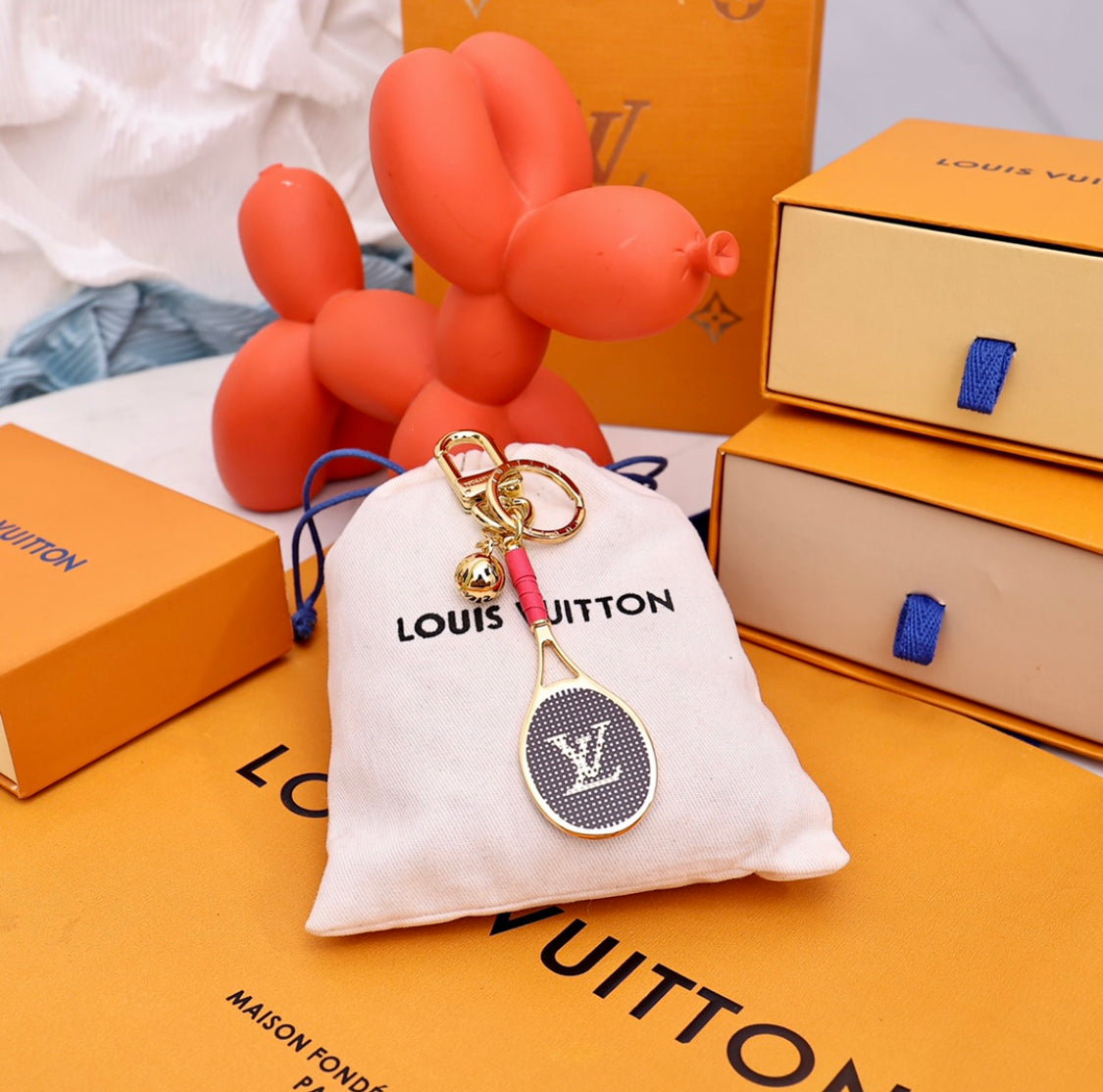 Louis Vuitton Tennis Racket Keychain