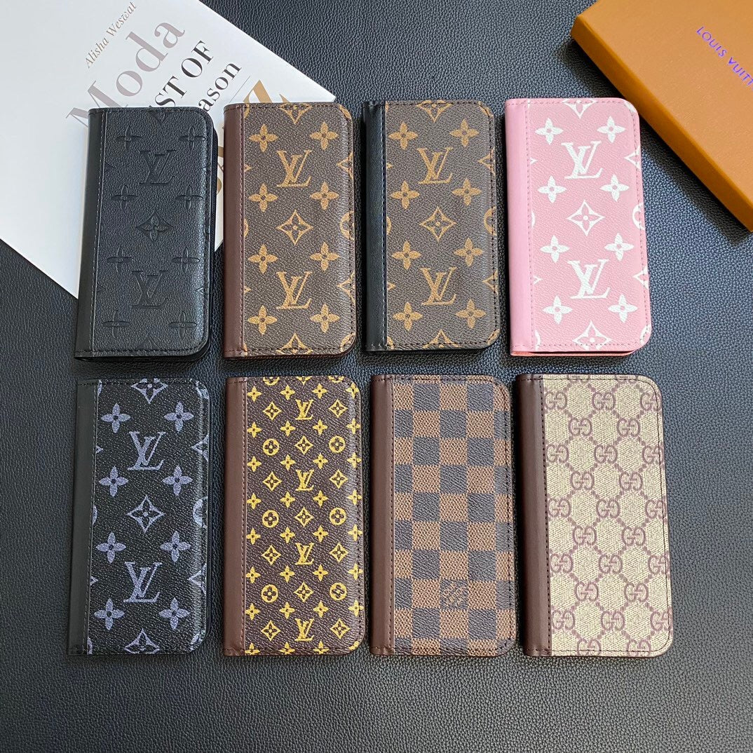 Louis Vuitton Samsung Galaxy S26 Ultra Case Monogram Leather Card Holder | Luxury Designer Phone Cover