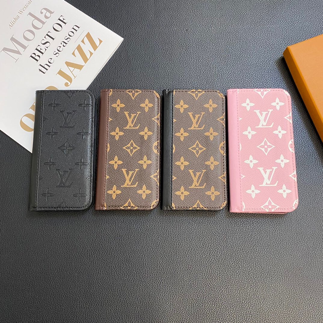 Louis Vuitton Samsung Galaxy S26 Ultra Case Monogram Leather Card Holder | Luxury Designer Phone Cover