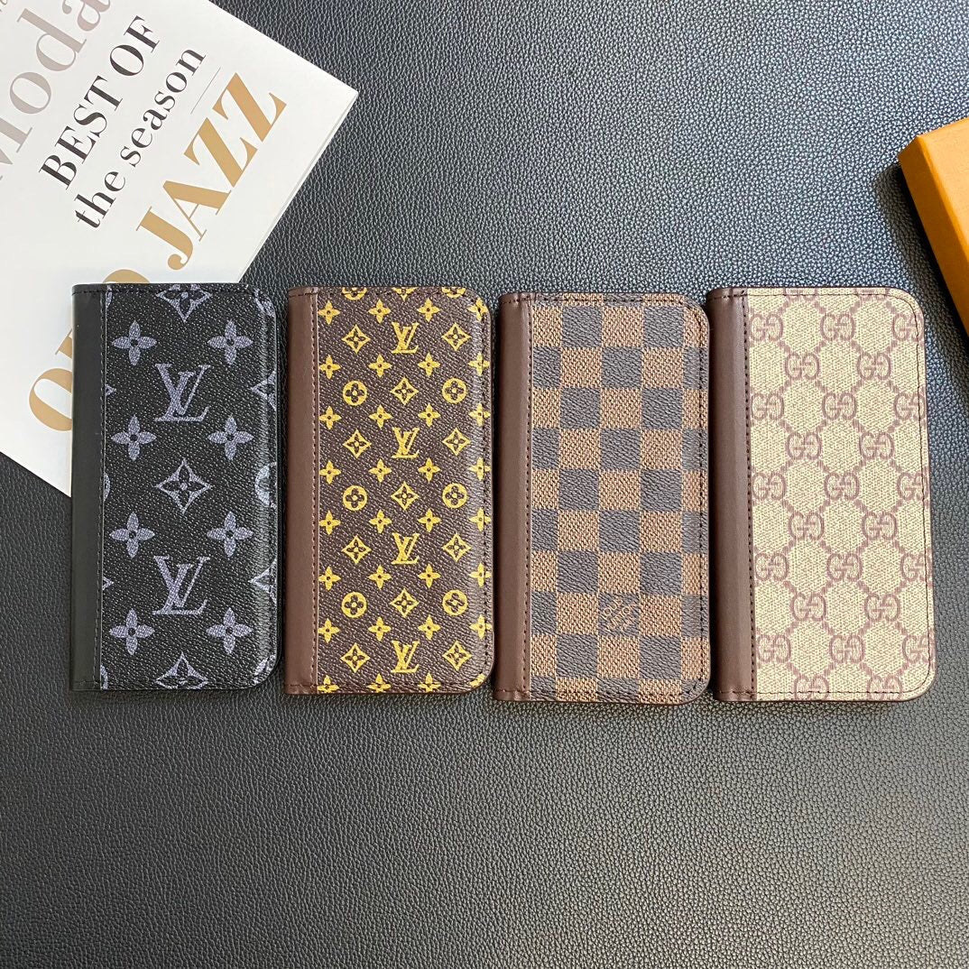 Louis Vuitton Samsung Galaxy S26 Ultra Case Monogram Leather Card Holder | Luxury Designer Phone Cover