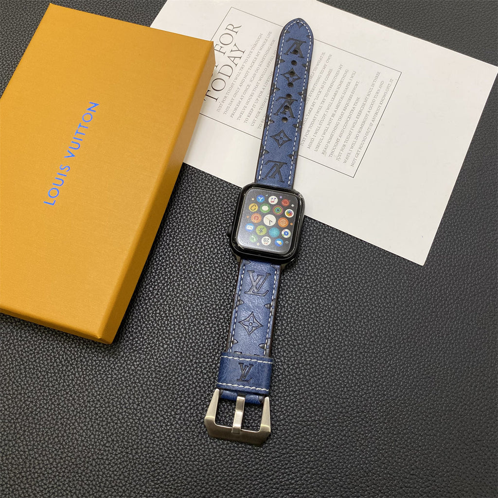 Luxury Louis Vuitton Apple Watch Band – Monogram Leather Strap for Apple Watch Ultra