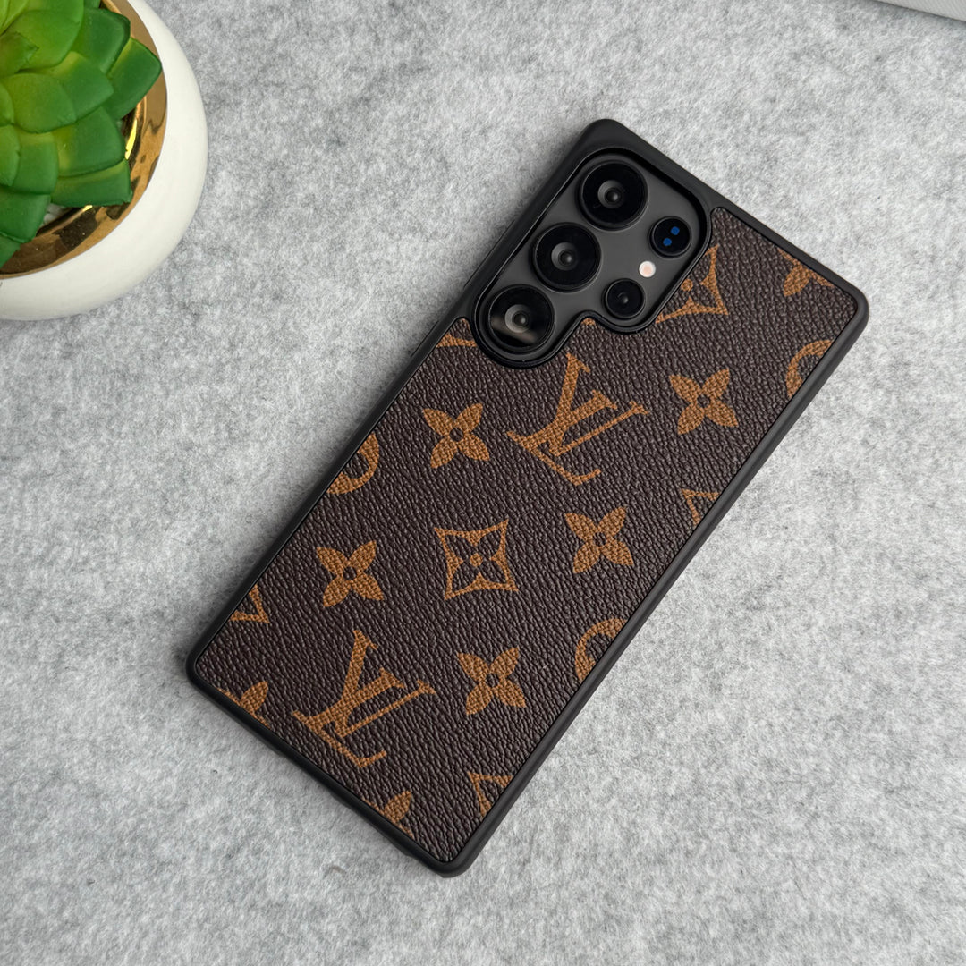 Luxury Louis Vuitton Samsung Galaxy S26 Ultra Case – Monogram PU Leather Cover