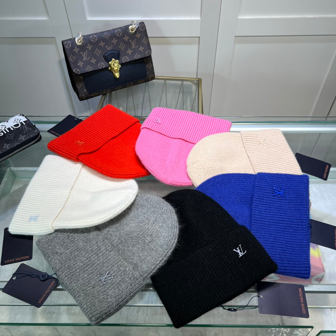 Louis Vuitton Embroidered Wool Beanie | Luxury Designer Winter Hat