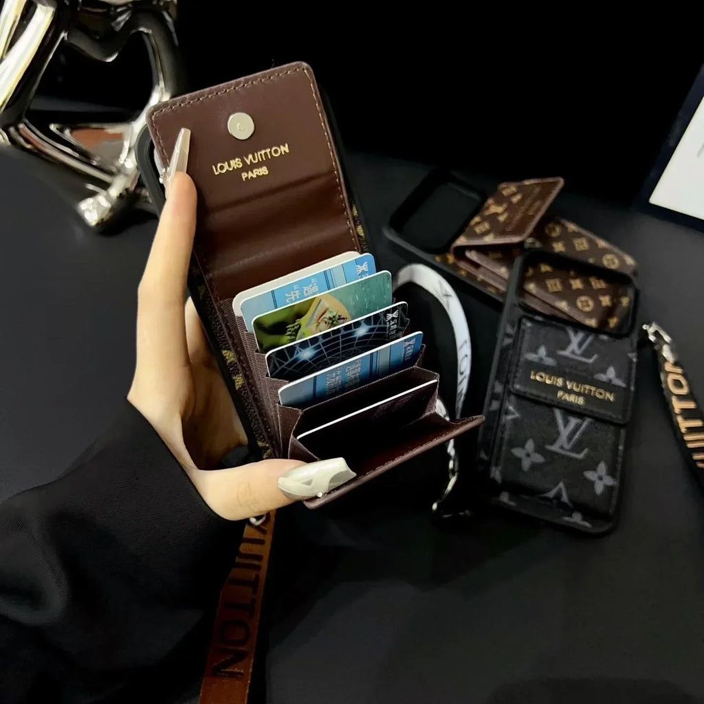 Louis Vuitton iPhone 18 Pro Wallet Case With Strap – Small Monogram Leather