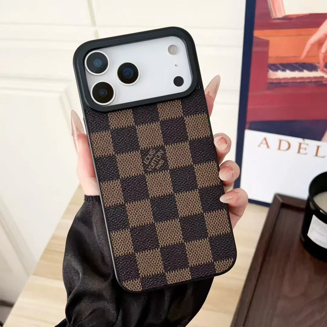 Gucci iPhone 18 Pro Case – Small Monogram & Damier Leather