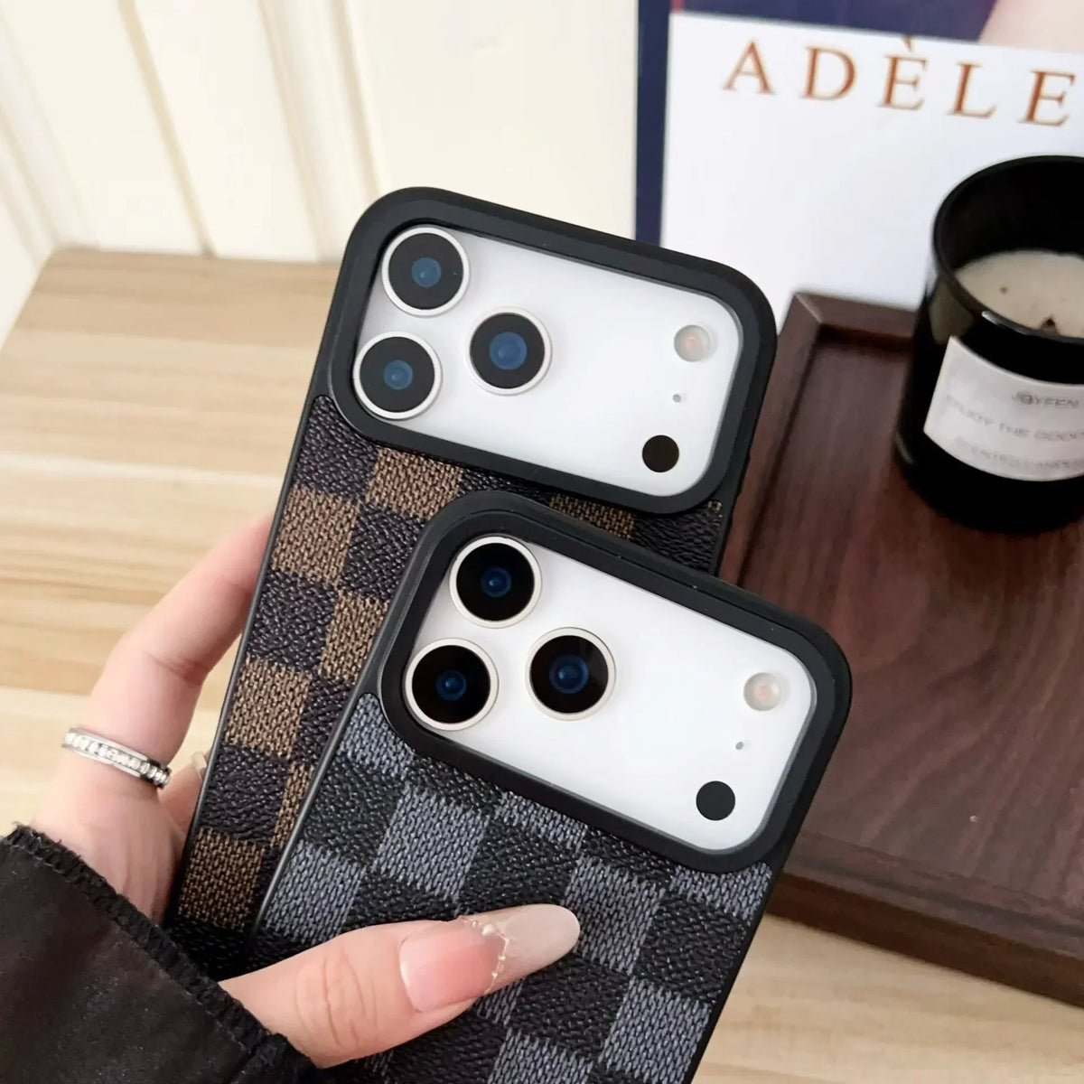 Louis Vuitton iPhone 18 Pro Case – Small Monogram & Damier Leather
