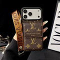 Louis Vuitton iPhone 18 Pro Max Wallet Case With Strap – Classic Monogram Leather