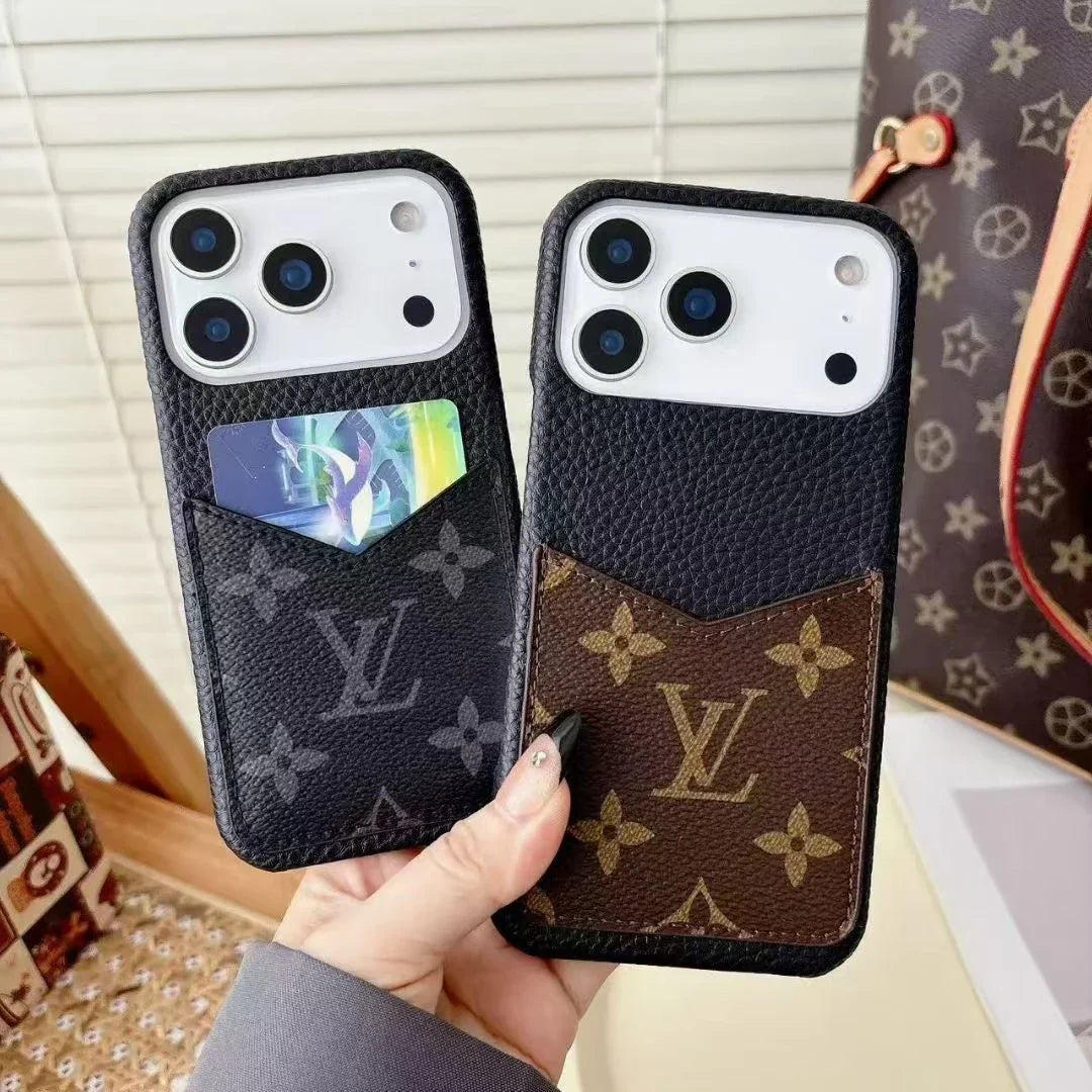 Louis Vuitton iPhone 18 Pro Case With Cardholder – Classic Monogram Leather