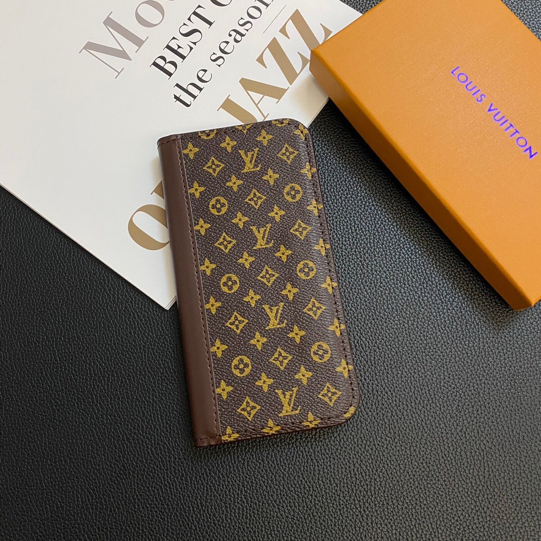 Louis Vuitton Samsung Galaxy S26 Ultra Case Monogram Leather Card Holder | Luxury Designer Phone Cover