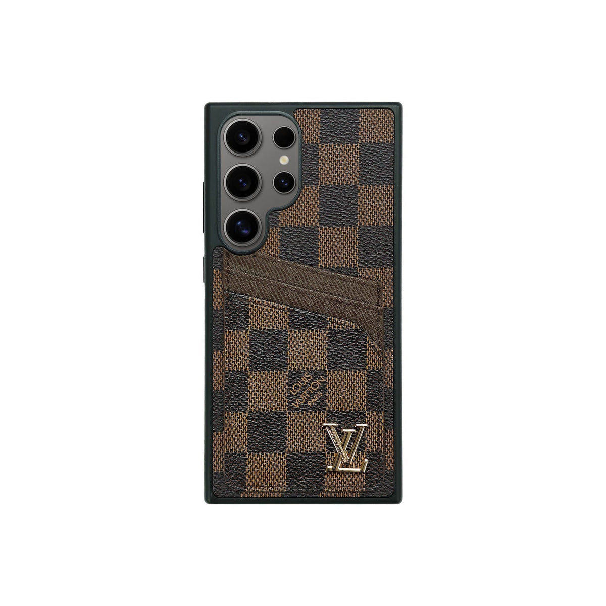 Luxury Louis Vuitton Damier Samsung Galaxy S26 Ultra Case – Cardholder Wallet Cover