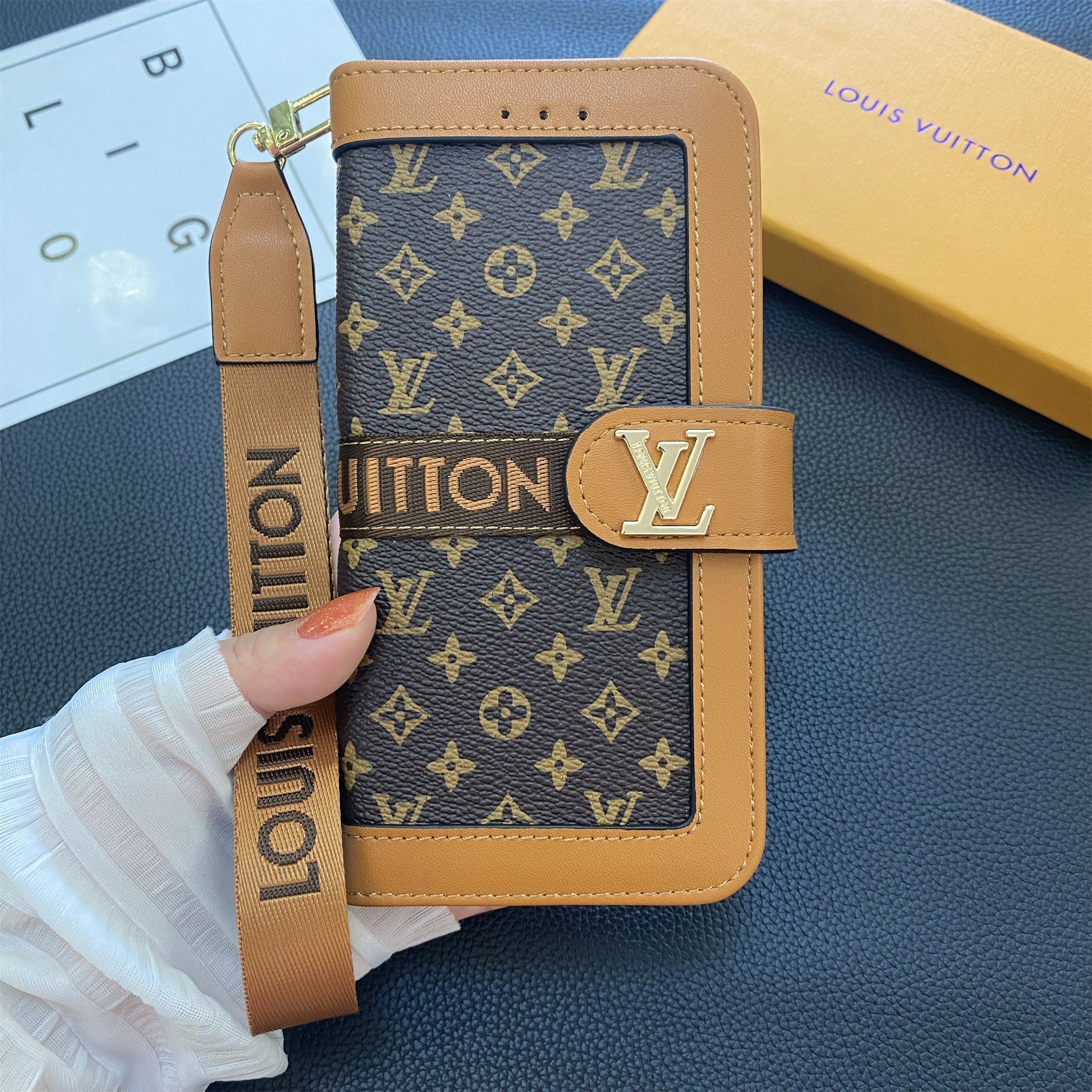 Louis Vuitton Samsung Galaxy S26 Ultra Case Monogram Leather Wallet Card Holder
