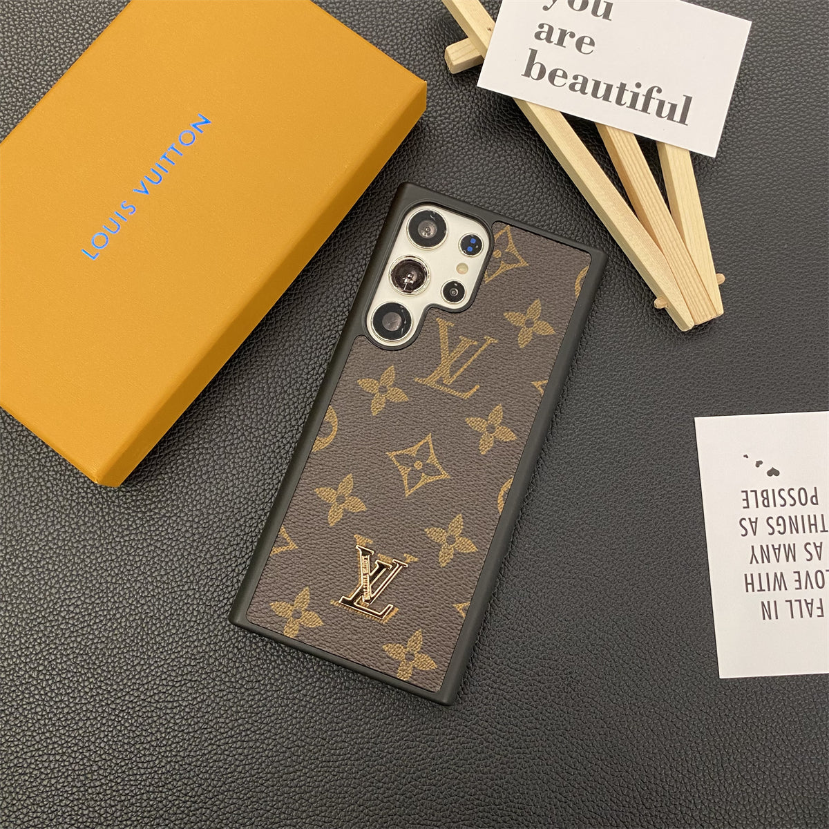 Louis Vuitton Samsung Galaxy S26 Ultra Case Lockme Leather | Luxury Designer Protective Phone Cover