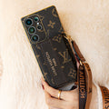 Louis Vuitton Monogram Samsung Galaxy S26 Ultra Leather Wallet Case | Card Holder Wrist Strap Cover