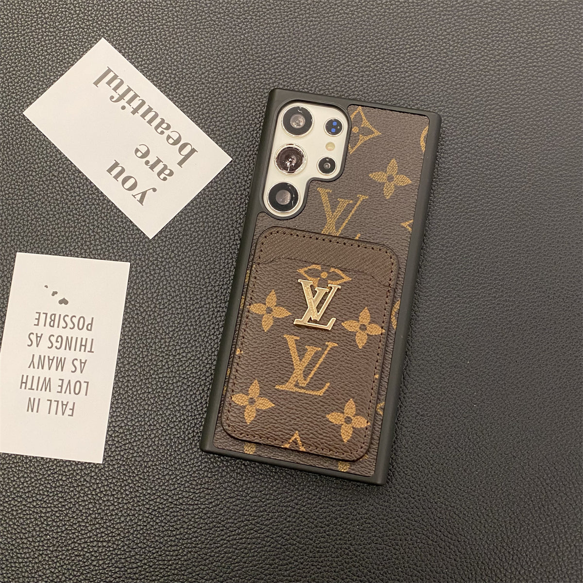 Luxury Louis Vuitton Samsung Galaxy S26 Ultra Case with Card Holder