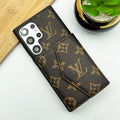 Luxury Louis Vuitton Leather Samsung S26 Wallet Case – Card Holder Cover for Samsung S26 Ultra