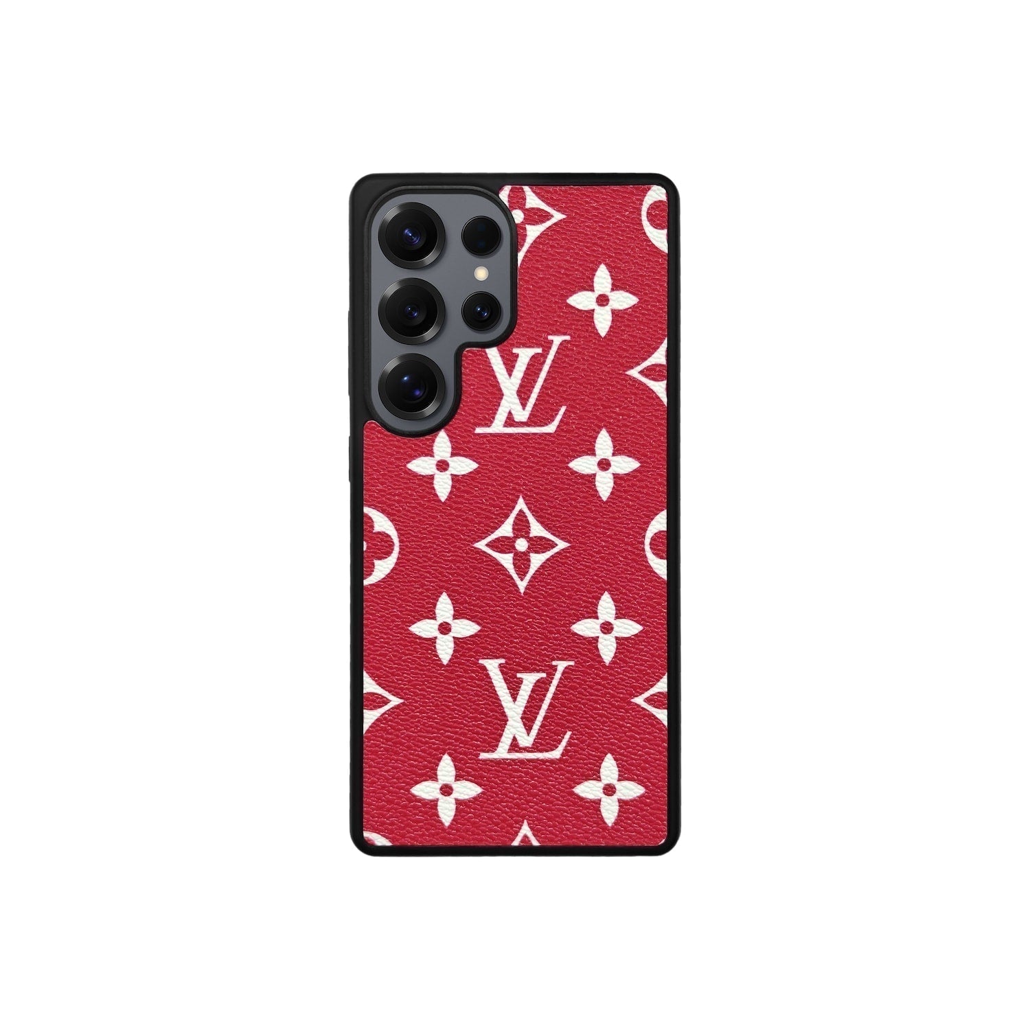 Luxury Louis Vuitton x Supreme Samsung S26 Ultra Case – Red Designer Cover