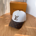 Louis Vuitton Embroidered PU Patchwork Baseball Cap