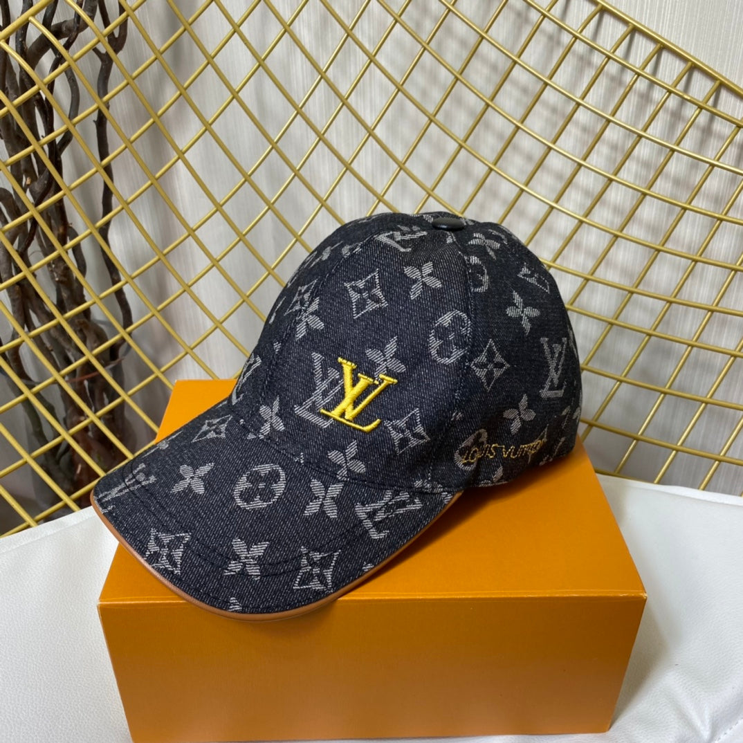 Louis Vuitton Embroidered Denim Baseball Cap