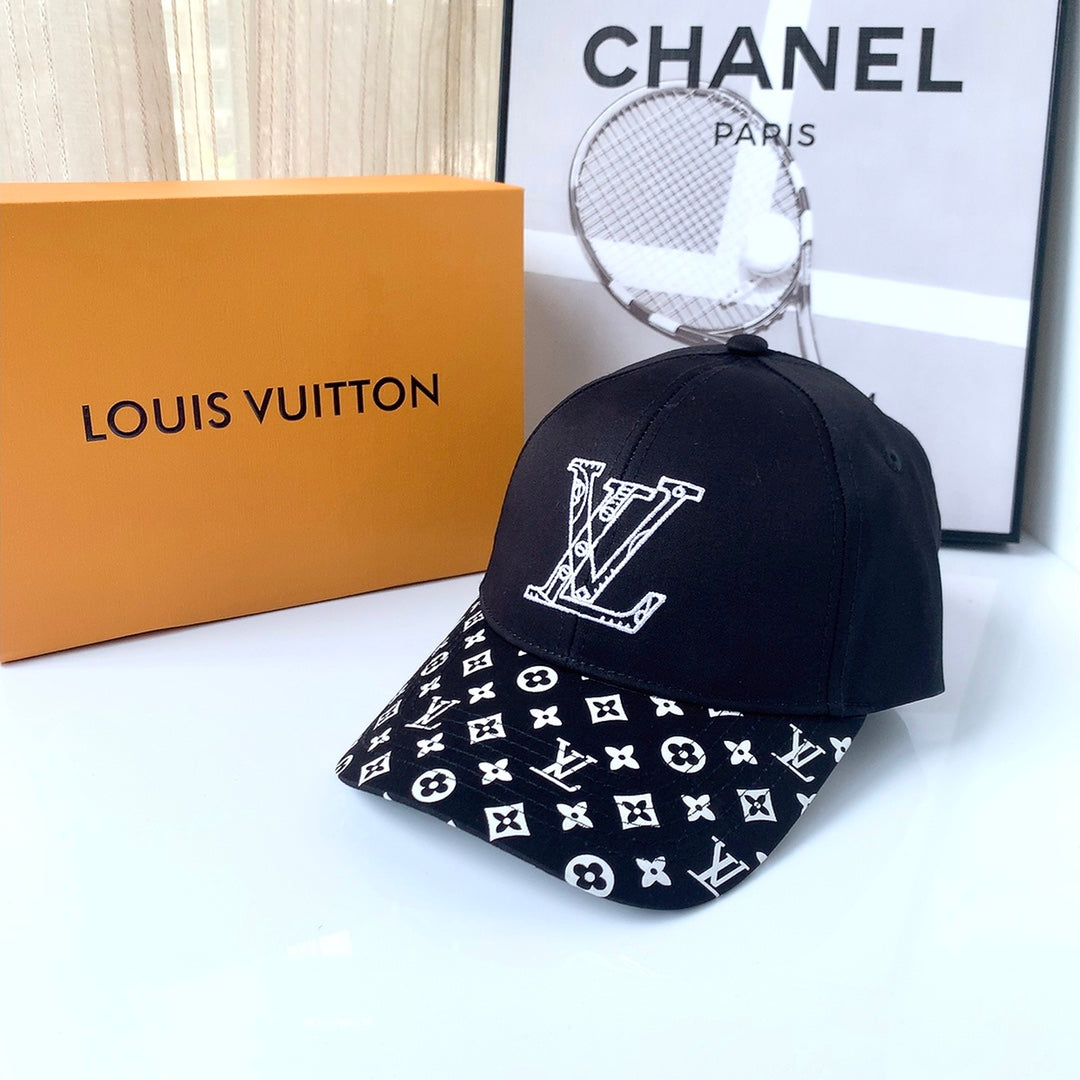 Louis Vuitton Monogram Embroidered Baseball Cap