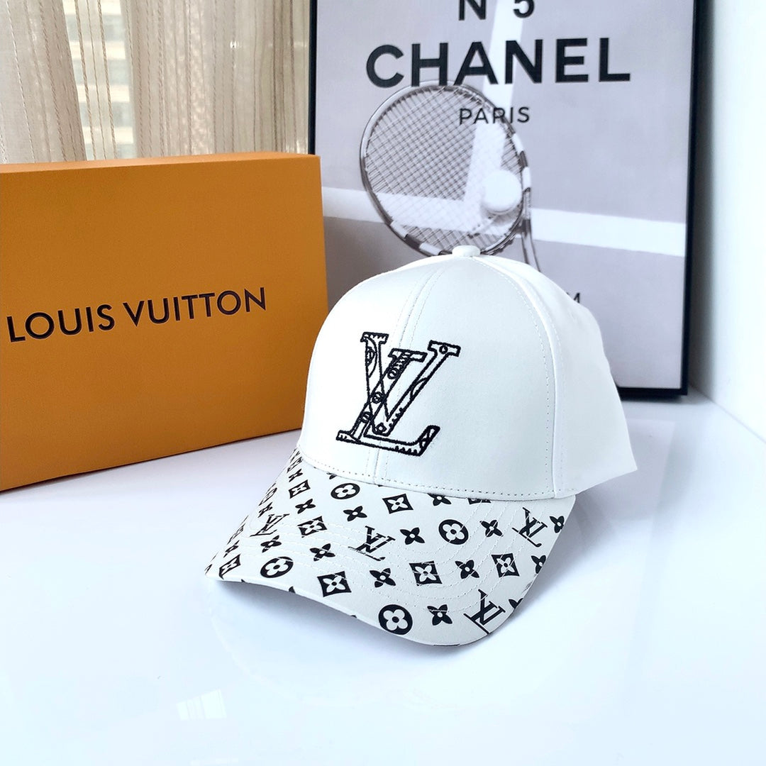 Louis Vuitton Monogram Embroidered Baseball Cap