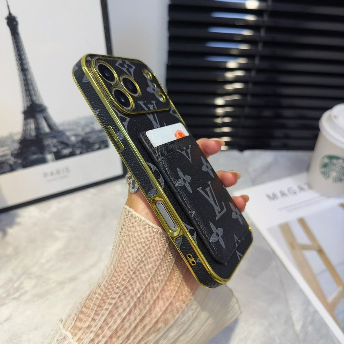 Louis Vuitton iPhone 18 Pro Card Holder Case – Luxury LV iPhone Case
