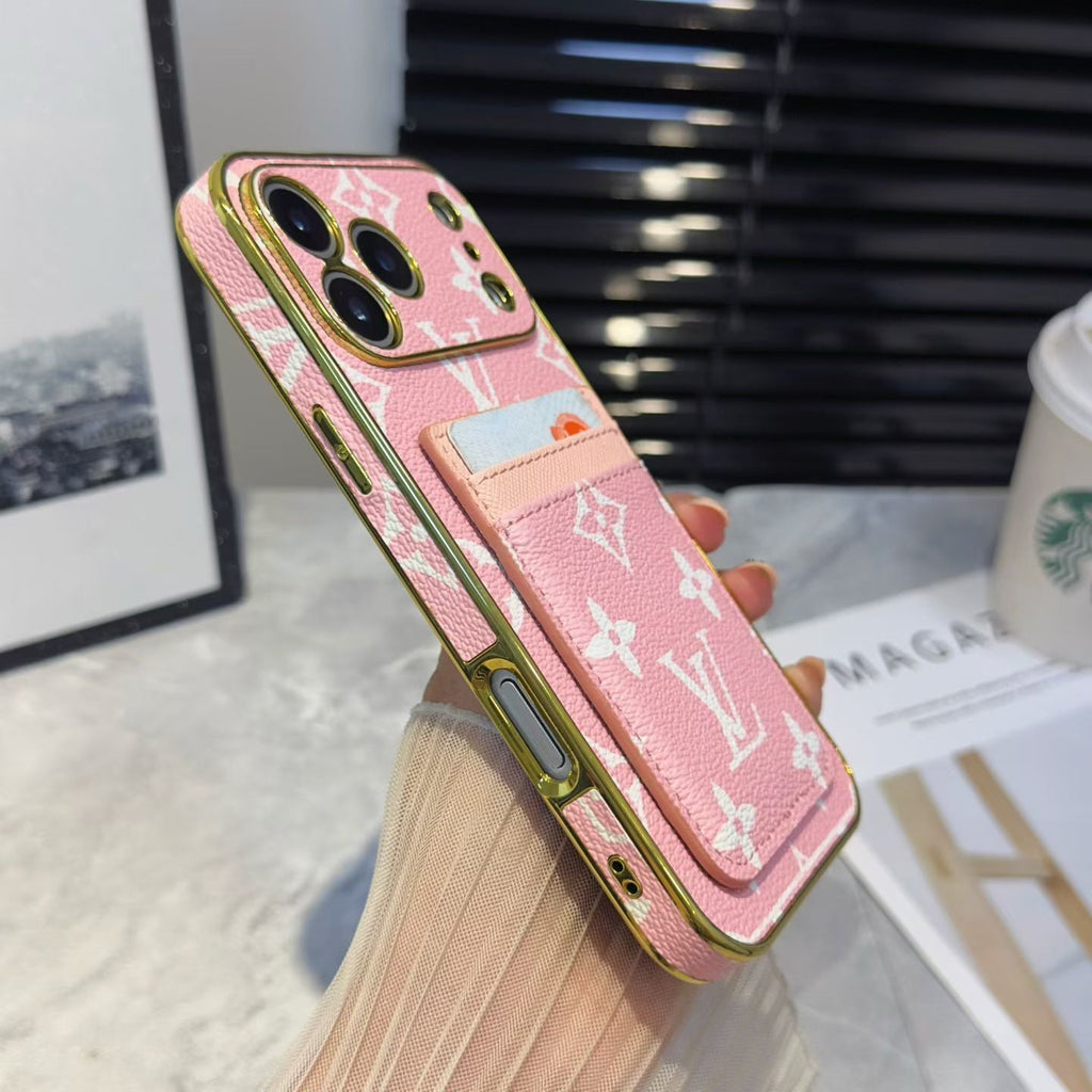 Louis Vuitton iPhone 18 Pro Card Holder Case – Luxury LV iPhone Case