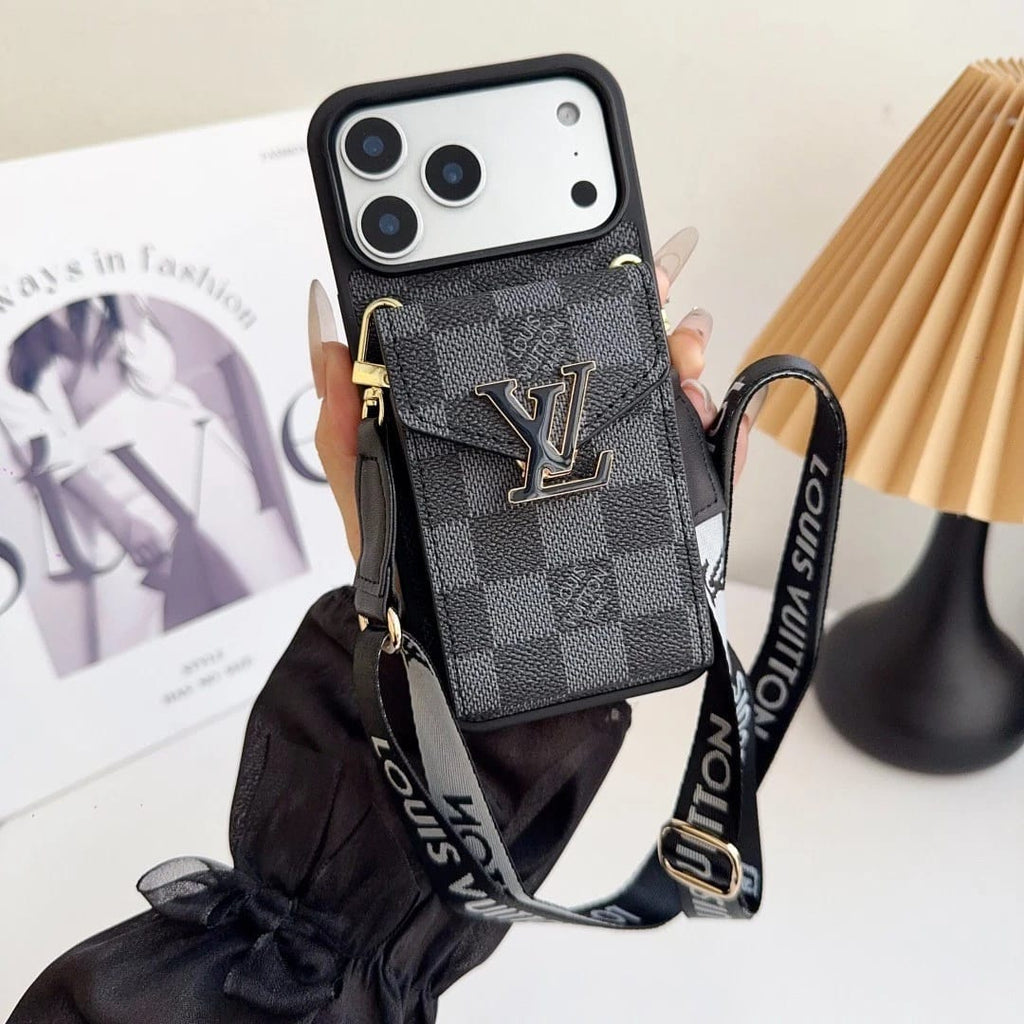 Louis Vuitton iPhone 18 Pro Max Wallet Card Holder Case – Luxury Designer Cover