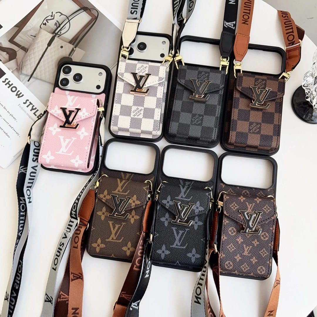 Louis Vuitton iPhone 18 Pro Max Wallet Card Holder Case – Luxury Designer Cover