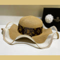 Louis Vuitton Monogram Mesh Splicing Big Brim Sun Hat