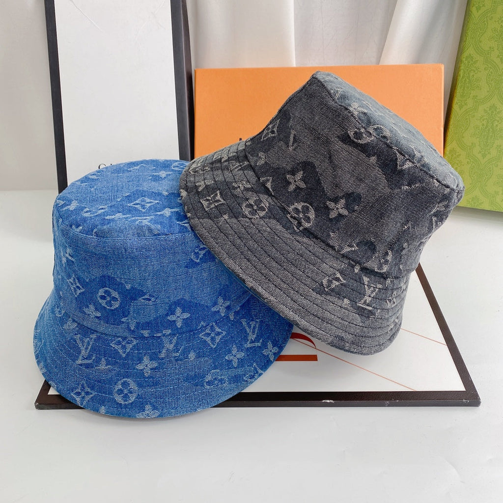 Louis Vuitton LV Monogram Jacquard Denim Bucket Hat for Men & Women