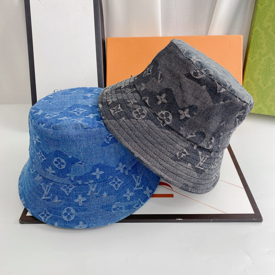 Louis Vuitton LV Monogram Jacquard Denim Bucket Hat for Men & Women