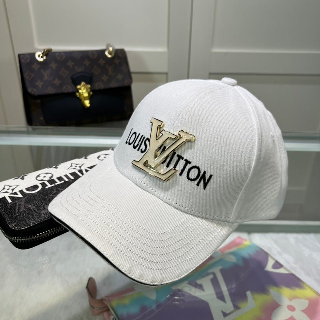 Luxury Louis Vuitton Baseball Cap for Men & Women Metal Logo