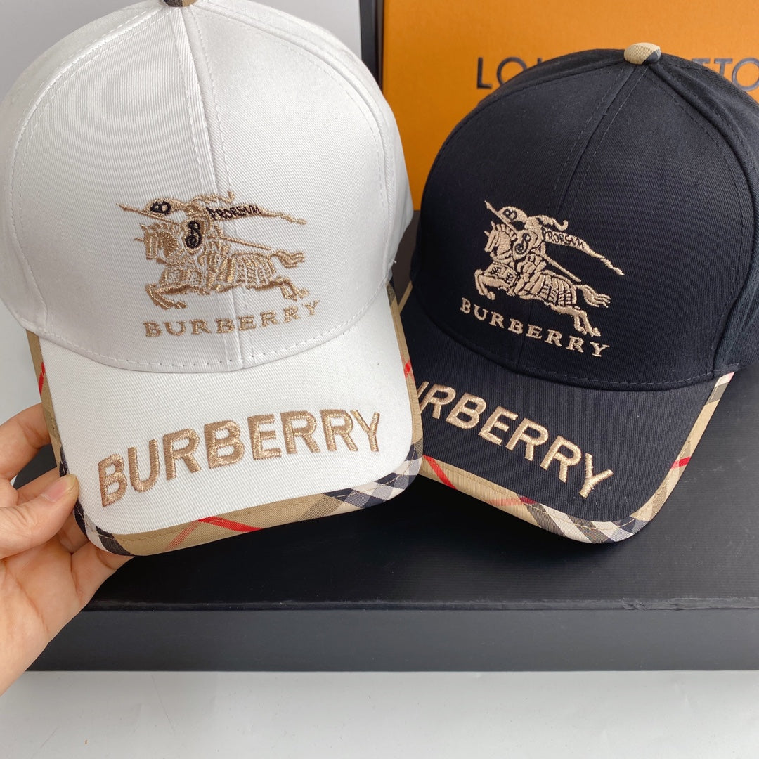 Burberry Vintage Check Embroidered Baseball Cap