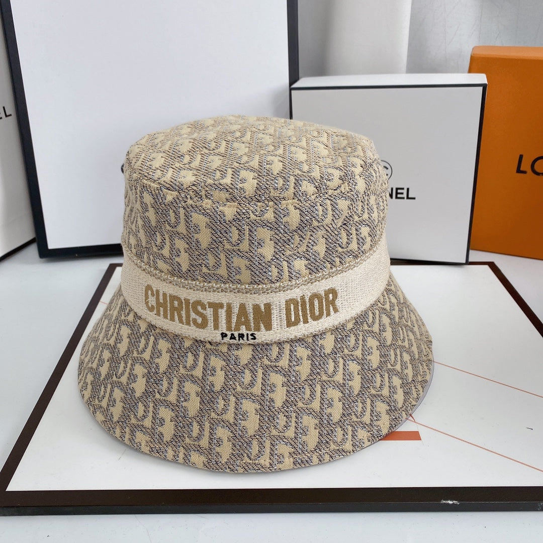 Dior Oblique Logo Jacquard Bucket Hat for Men & Women