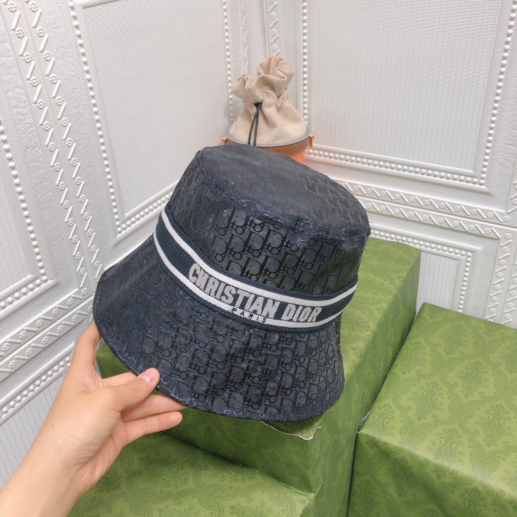 Dior Sheer Organza Logo Bucket Hat for Women & Men