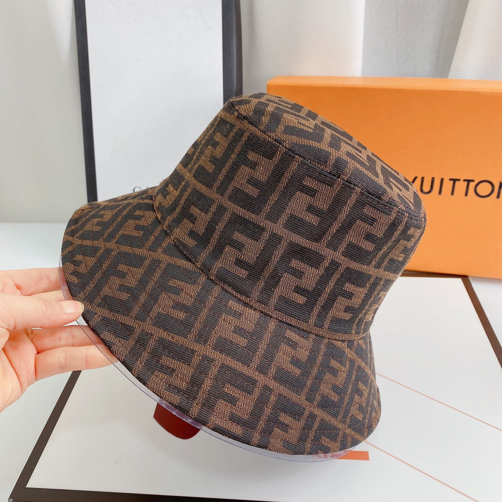 Fendi FF Monogram Bucket Hat | Luxury Designer Zucca Hat