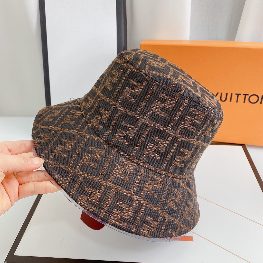 Fendi FF Monogram Bucket Hat | Luxury Designer Zucca Hat
