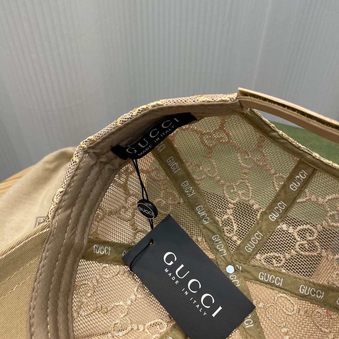 Gucci GG Embroidered Lace Baseball Cap