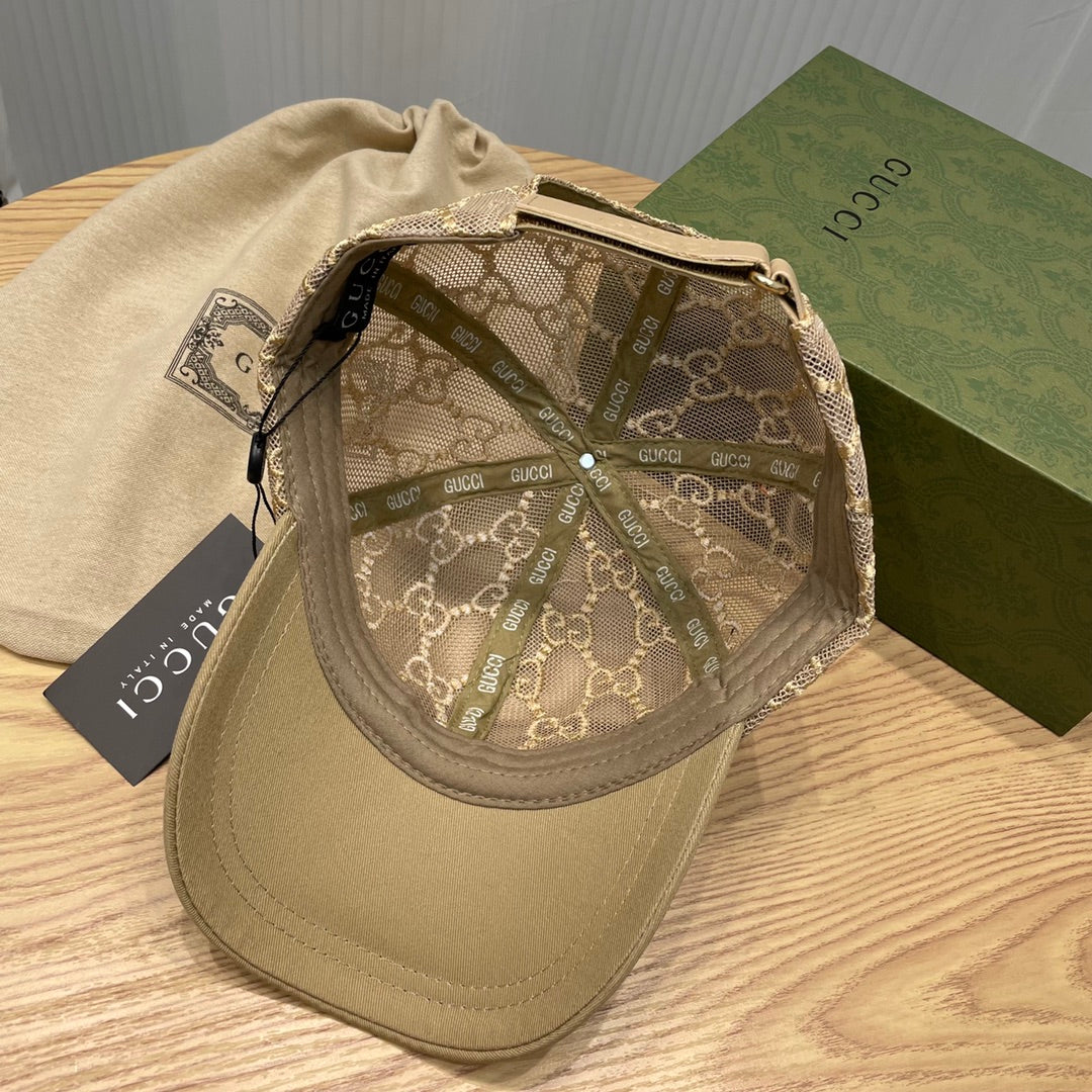 Gucci GG Embroidered Lace Baseball Cap