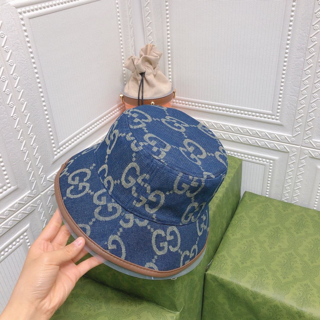 Gucci GG Monogram Vintage Canvas Bucket Hat for Men & Women
