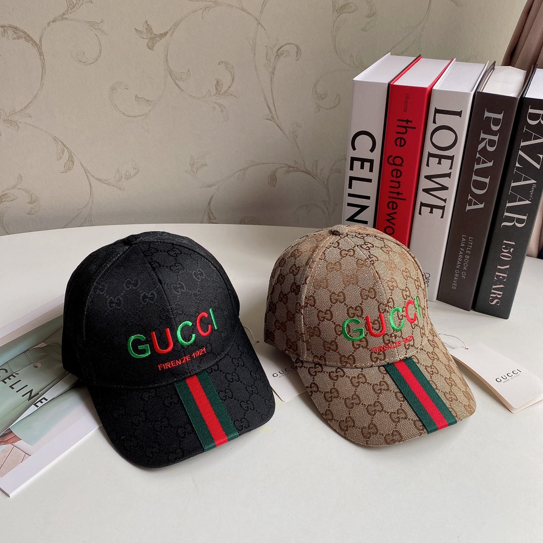 Luxury Gucci Embroidered Cotton Baseball Cap