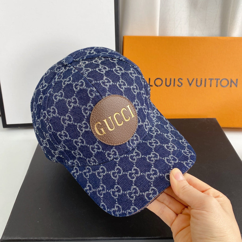 Gucci Classic Monogram Denim Baseball Cap